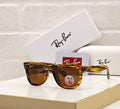 RAY-BAN Polarized Tortoise Shell Luxury Wayfarer Sunglasses for Unisex