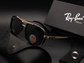 RAY-BAN Black & Gold 4413 Aviator Trendy Hot Favourite Wintage Sunglass For Unisex